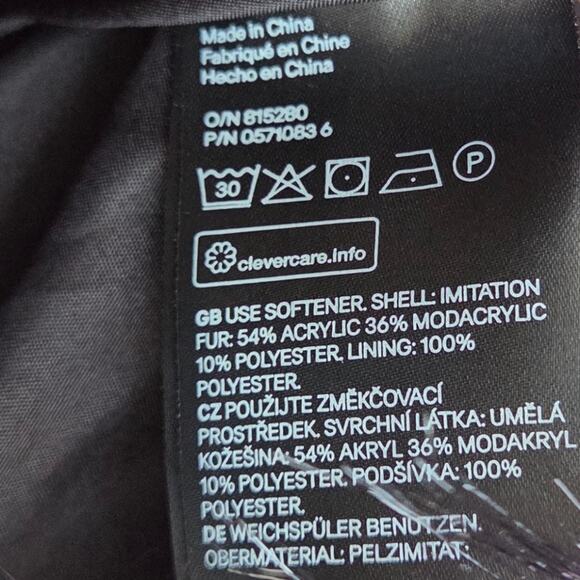 H&M Short coat in fluffy faux fur Cruella Size 4 - Picture 5 of 5